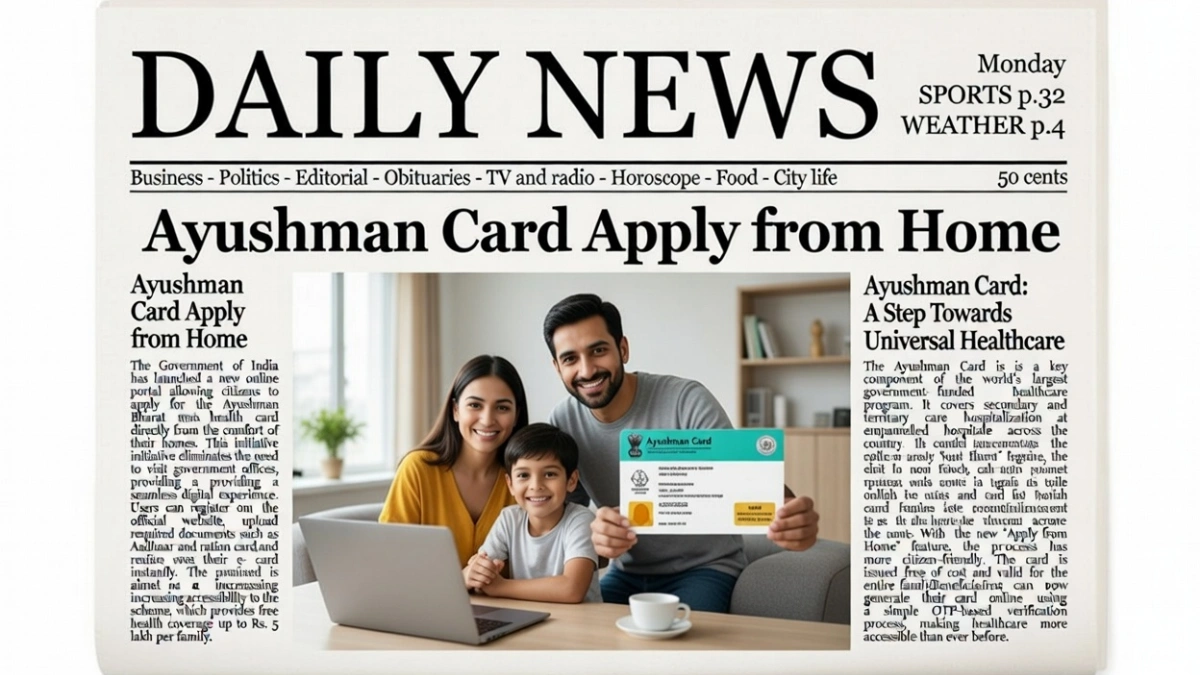 Ayushman Card Apply from Home
