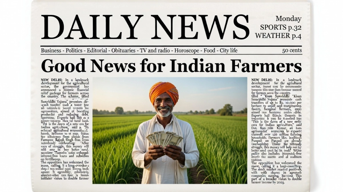 Good News for Indian Farmers