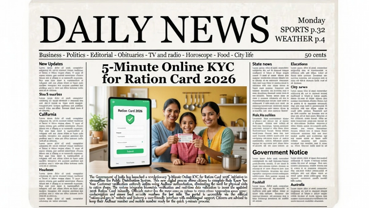 Online KYC for Ration Card 2026